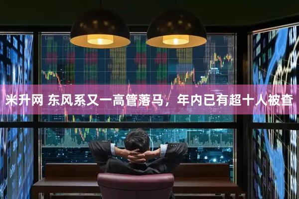 米升网 东风系又一高管落马，年内已有超十人被查